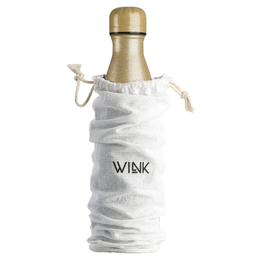 Butelka_termiczna_Wink_Glitter_Gold_woreczek.webp