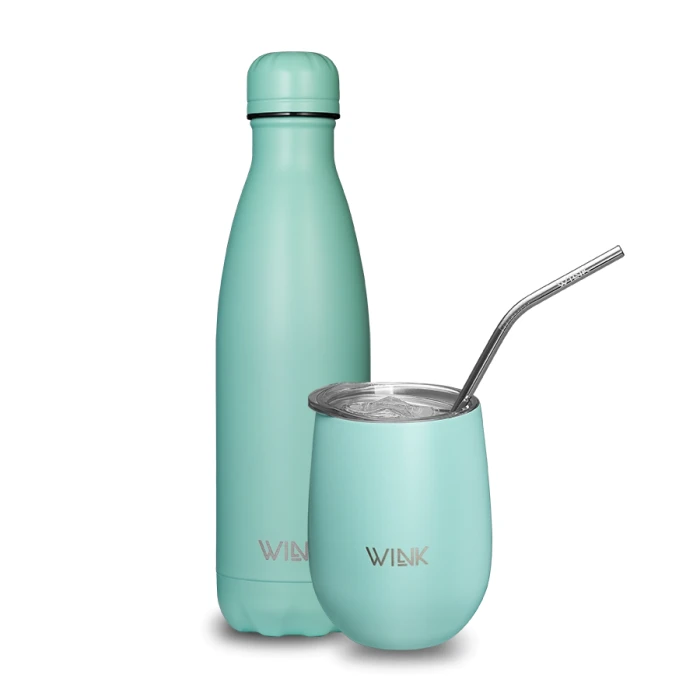 WINK Zestaw Blue - Butelka termiczna i Tumbler.webp