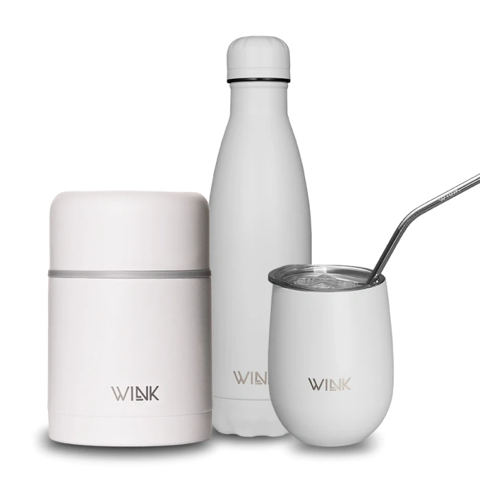 Zestaw premium - White - Butelka-Food Jar-Tumbler.webp