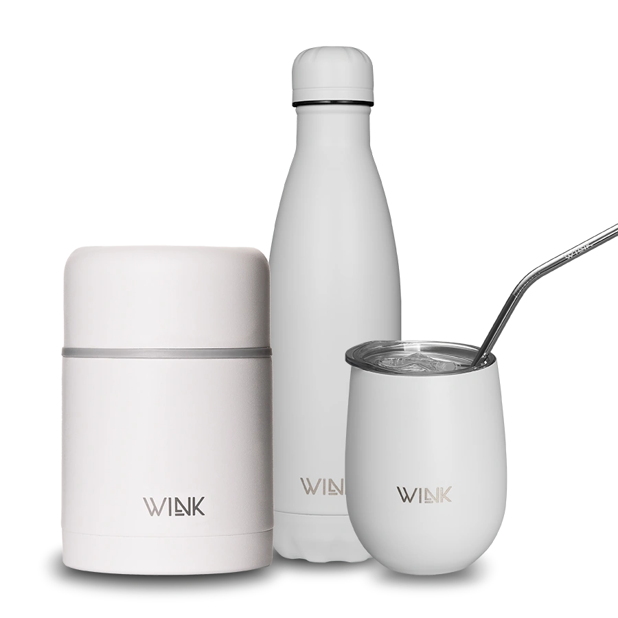 Zestaw premium - White - Butelka-Food Jar-Tumbler.webp